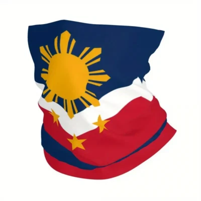 Polaina Cuello Bandera Filipinas Colores Foto 1 de 4