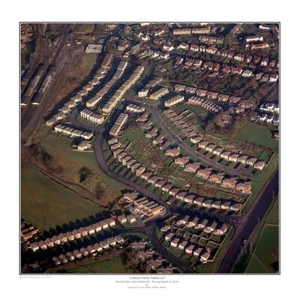 Fotografía aérea - Chawn Park Drive, Pedmore, Stourbridge Reino Unido 1974 imagen impresa - Imagen 1 de 4