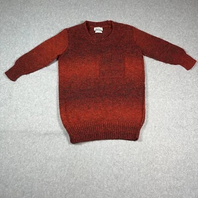 Vintage 80s Wallace Tweed Pullover Sweater Women’s Size XS Red Orange Ombré - Image 1 of 4