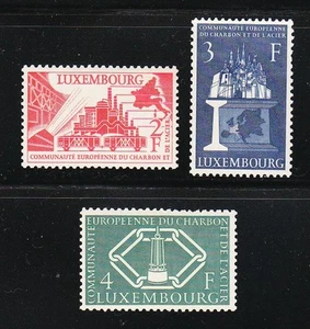 Luxembourg 1956 MNH Mi 552-554 Sc 315-317 European Coal & Steel Community ** - Picture 1 of 2