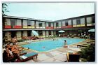 Indianapolis Indiana IN Postcard Meadows Executive Inn Motel And Pool c1950's