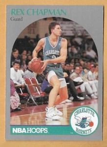 REX CHAPMAN CHARLOTTE HORNETS #51 NBA HOOPS 1990-91 - Picture 1 of 2