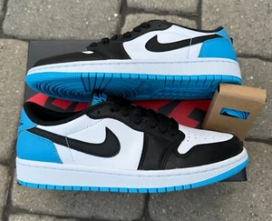 New-Jordan 1 Retro Low OG UNC Dark Powder Blue 'CZ0790-104' Men's Sizes 7.5-8 - Picture 1 of 5