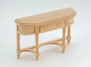 Dolls House Natural Finish Wooden Hall Table Tumdee 1:12 Scale Furniture 027 - Picture 1 of 7