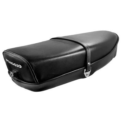 DELTA SELLA LUNGA BIPOSTO CON SERRATURA SCRITTA PIAGGIO PER VESPA 50 SPECIAL L R N