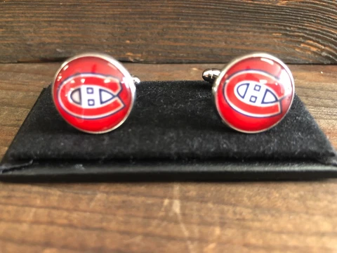 New CUFFLINKS for dress shirt - MONTREAL CANADIANS Hockey Theme Cuff Links Cover