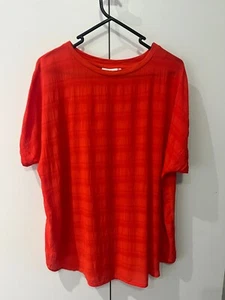 Jeanswest Orange/Red Top Size XL (Approx 14-16) - Picture 1 of 3