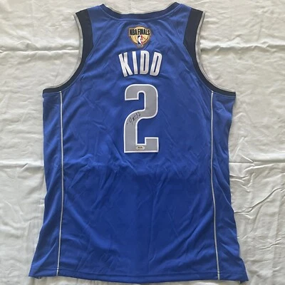 Jason Kidd Signed Jersey PSA/DNA Autographed Dallas Mavericks Finals NBA Champ - Image 1 of 2