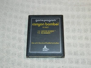 Canyon Bomber (Atari 2600, 1987) TEXTETIKETT *authentisch GETESTET FUNKTIONIERT* - Bild 1 von 3