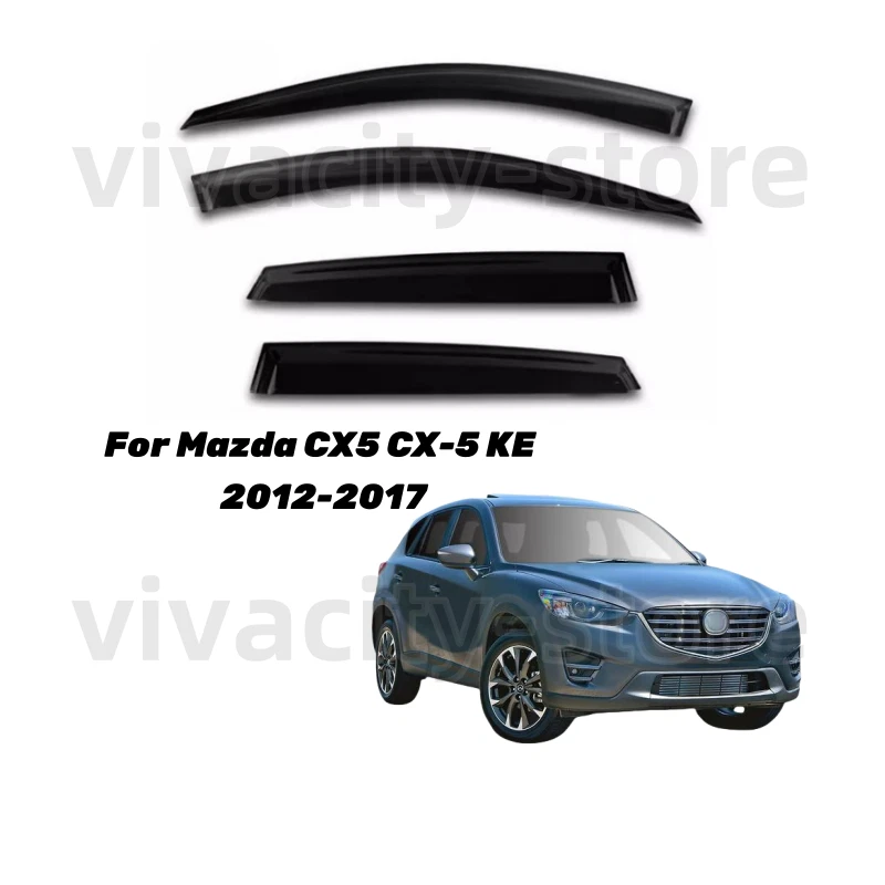 4pcs Weather Shield Weathershields Window Visors For Mazda CX5 CX-5 KE 2012-2017 - image 1 of 4