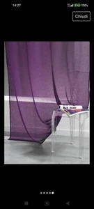 Tenda velata viola ( 1 pannello ) - Foto 1 di 5