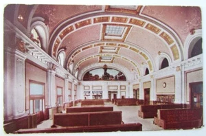 VINTAGE POSTCARD SALT LAKE CITY UTAH RAILROAD STATION depot train railway - Picture 1 of 2