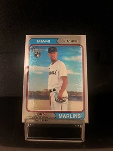 2023 Topps Heritage High Number Chrome Silver Eury Perez #061/274 (545) Marlins - Bild 1 von 2
