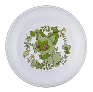 Sprigatito meow! cat glass plate scarlet violet plush Delcatty Snorlax - Picture 1 of 2