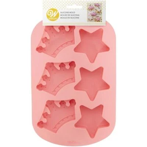 Wilton Silicone Mold - Crowns and Stars - Cakes, Brownies, Dessert Treats - Picture 1 of 2