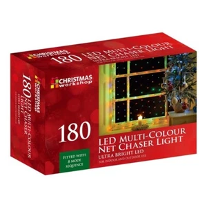 The Christmas Workshop 180 LED Net Chaser Light - Multi Coloured - Picture 1 of 7