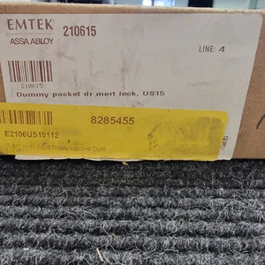 Emtek 7-1/2 Inch Solid Brass Inactive Dummy Mortise Pocket Door | 2106US15158 - Picture 1 of 5