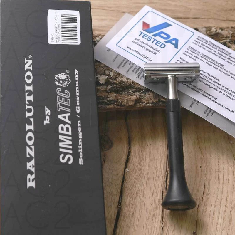 Razolution By Simbatec 4 Lame Evolution Rasoio Di Sicurezza Manico Flex Si85600 - Immagine 1 di 1