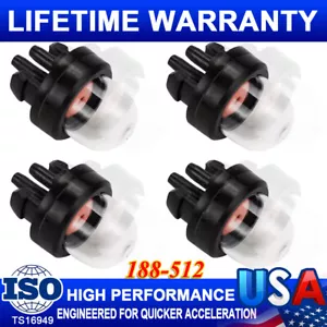 4Pack 188-512-1 PRIMER BULB Fits Poulan Echo Chainsaw Ryobi 2-Cycle Small Engine - Picture 1 of 12