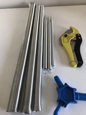 KIT 6 molle multistrato con trocatubi e svasatore 16 20 26mm Pex Curvatubi MOLLA - Immagine 1 di 4