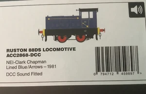 Accurascale ACC2868 RUSTON 88DS NEI SOUND Fitted O gauge loco - Picture 1 of 1