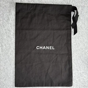 Chanel Staubbeutel schwarz Schmuck/Zubehör Kordelzug Reise 9,5” x 13,5” - Bild 1 von 5