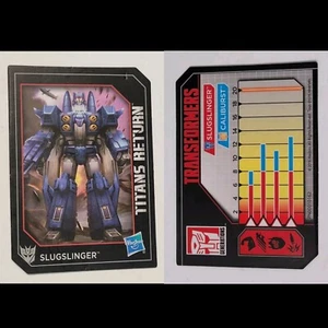 Tarjeta bio Titans Return Slugslinger especificaciones técnicas Transformers Hasbro 2016 - Imagen 1 de 4
