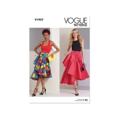 Vogue Schnittmuster V1957 - Rock - Stufenrock mit Volant - Bild 1 von 4