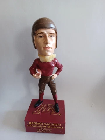 BRONKO NAGURSKI Minnesota Gophers Legend BIG 10 Icons 4” Bobblehead NIB! Cover