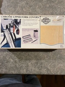 Harley Davidson NOS Chrome 2-Piece Upper Fork Covers 1980-Up FLT Models68064-94A - Picture 1 of 9