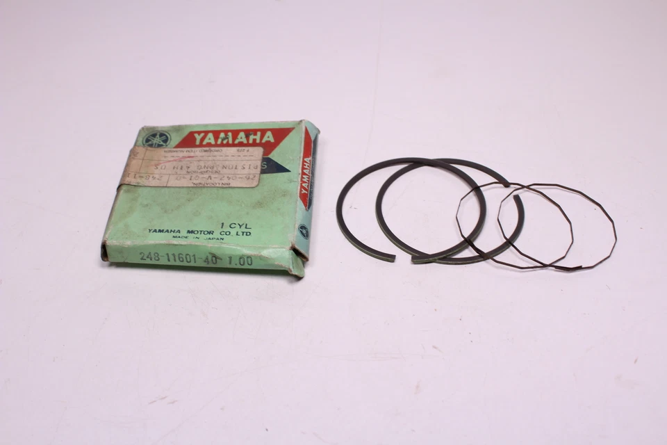 Anillos de pistón Yamaha AT1 CT1 NOS OEM CUARTO 248-11601-40 Foto 1 de 3