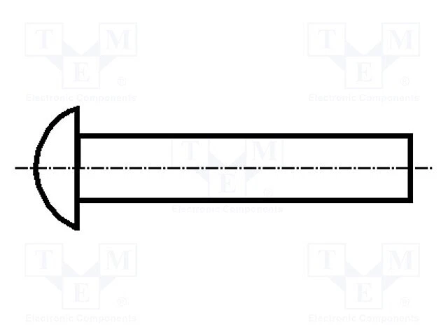 100 Stück, Niete KEYS3389 /E2DE - Bild 1 von 1
