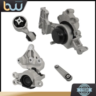 Juego de 4 piezas de kit de montaje de motor para Nissan Rogue 2,5 L CVT transmisión automática 2014-2020 Foto 1 de 4