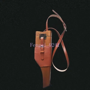 WWII German Mauser C96 Shoulder Holster Butt Cosplay Prop Brown Wood Box Holster - Picture 1 of 7