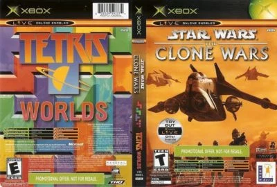 Star Wars: The Clone Wars / Tetris Worlds (Microsoft XBOX) COMPLETE WITH MANUAL - Image 1 of 2