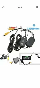 2.4G Wireless RCA Video Transmitter & Receiver For CAR REAR VIEW Camera Monitor - Picture 1 of 1