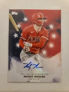 2024 Topps Series 1 Baseball Stars Autograph Mickey Moniak #BSA-MMO Auto Angels - Picture 1 of 2