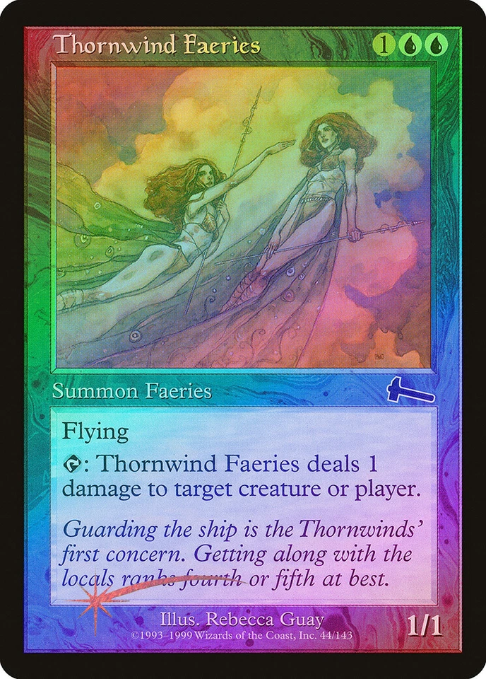 Thornwind Faeries FOIL Urza's Legacy HEAVILY PLD Blue Common MAGIC CARD ABUGames - Image 1 of 1