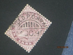 India Military "Field Post Office No.41" SON cancel (France/us/gb/qv/2/22/sg#62) - Picture 1 of 4