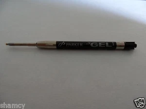4 Genuine OEM Parker Ball Pen Black or Blue Gel Ink Refills Cartridges Ballpoint - Picture 1 of 3