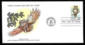 Enveloppe premier jour - Le grand hibou à cornes- Etats-Unis Fairbanks 1978 - Imagen 1 de 3