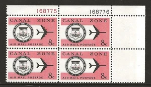 CANAL ZONE C43 - 8c Luftpost - 4er Block, postfrisch - Bild 1 von 1