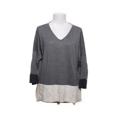 Part Two, Tunika, Größe: L, Tayla, Grau/Weiß, Baumwolle/Leinen/Polyester #Xjr - Bild 1 von 4