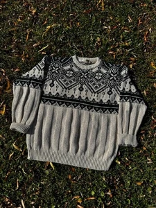 NWT Naturals Northwest Territory Vintage Knitted Crewneck Sweater Pullover Sz L - Picture 1 of 3