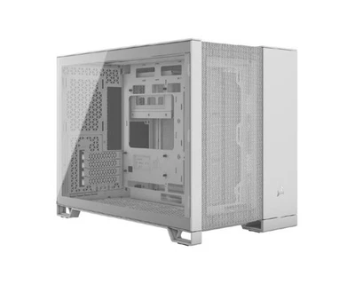 CORSAIR 2500D AIRFLOW Mid-Tower Dual Chamber PC Case - White - Image 1 of 4