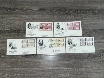 GandG Stamps US 1960 First Day Cover FDC Credo Set of 5 - Image 1 of 4