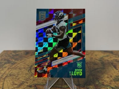 2022 Donruss Elite - Devin Lloyd Red Asia Tmall Exclusive Rookie (RC) /399 - Image 1 of 3
