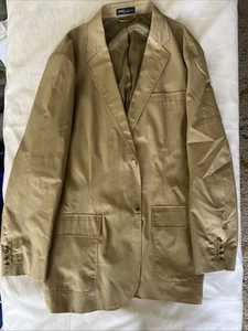 POLO by Ralph Lauren Made in Macau Khaki Tan Jacket 46R - Picture 1 of 10