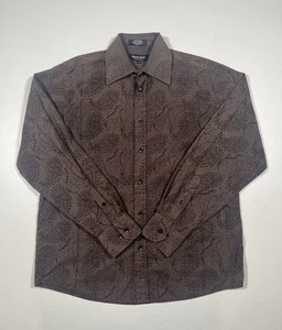 Eighty Eight Platinum Shirt Mens Small Paisley Long Sleeve Button Up Casual - Picture 1 of 5