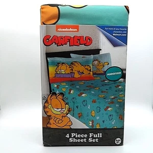 Nickelodeon Garfield 4-teiliges komplettes Lakenset Mikrofaser Bettwäsche Kinder Cartoon neu - Bild 1 von 8